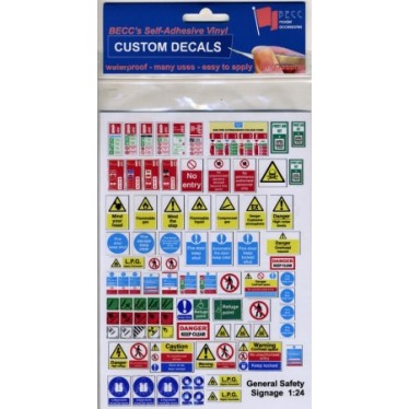 General Safety Signage Set 1/24